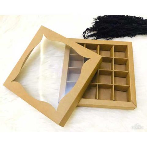 16 BÖLMELİ KUTU KRAFT 21*21*4