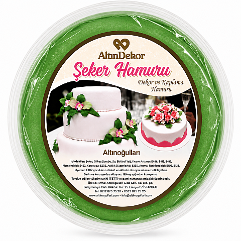 200 GR ALTINUSTA ŞEKER HAMURU YEŞİL - 1