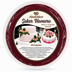 200 GR A.USTA ŞEKER HAMURU BORDO - ALTINDEKOR