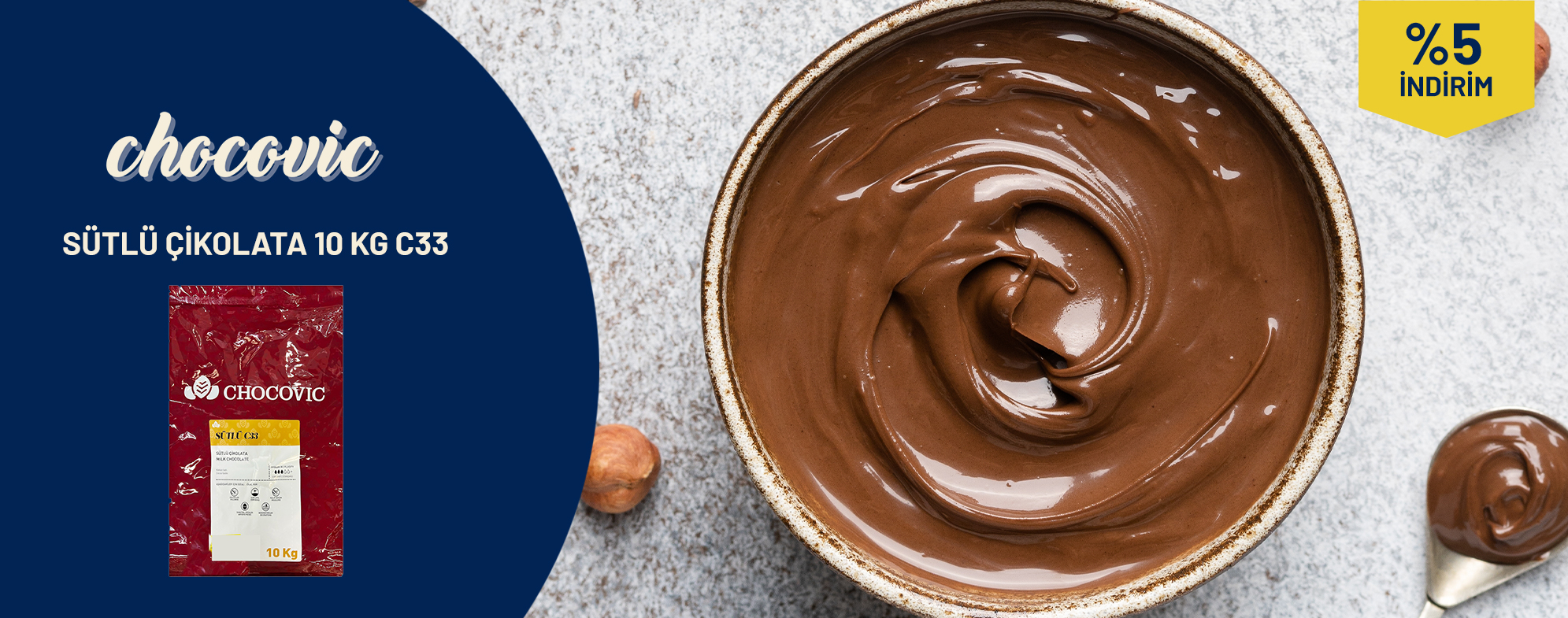 CHOCOVİC SÜTLÜ ÇİKOLATA 10 KG C33