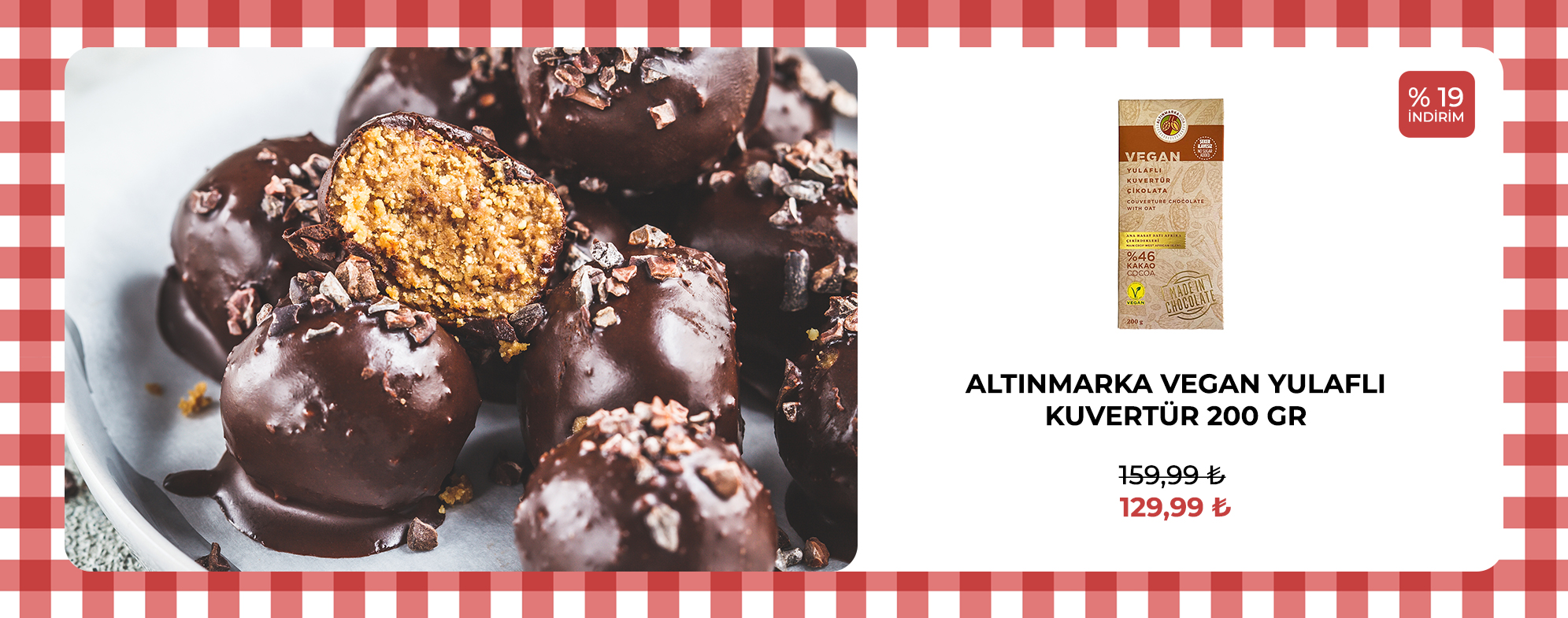 Altınmarka Vegan Yulaflı Kuvertur