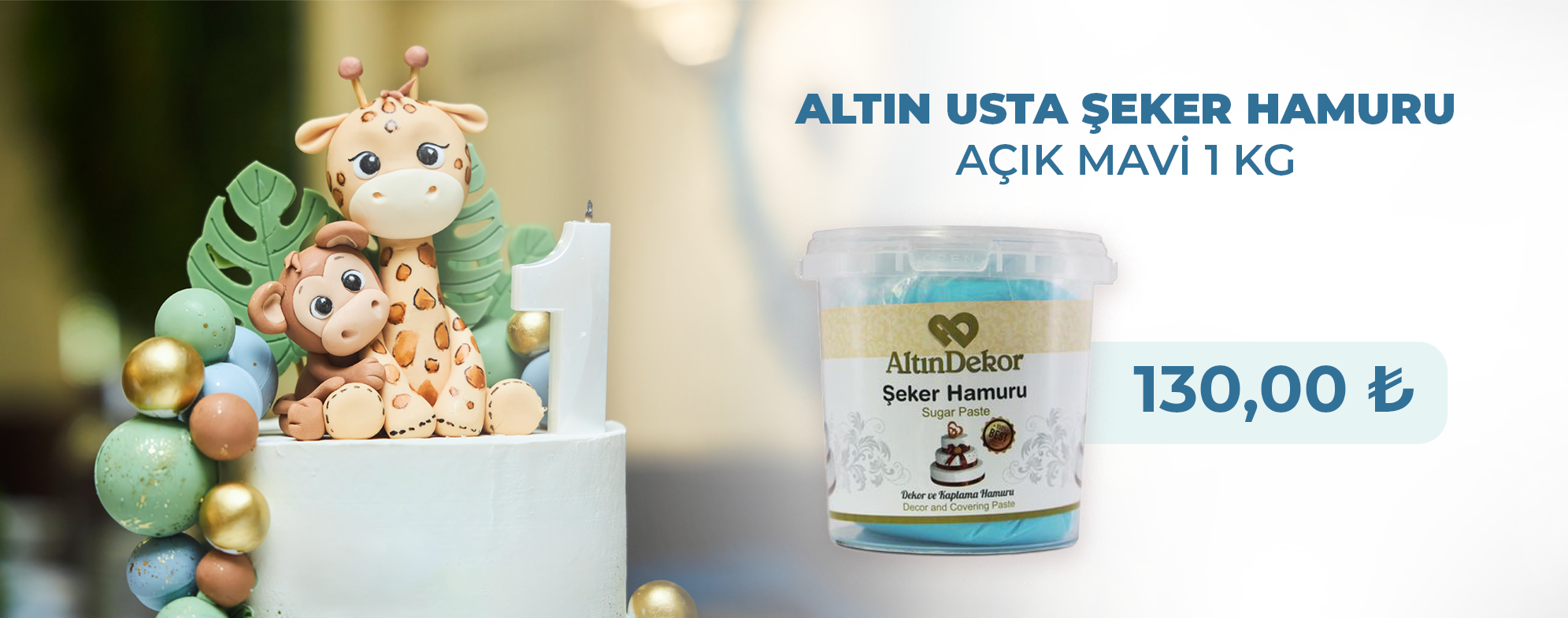 Açık Mavi Şeker Hamuru