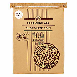 ALT182 ALTINMARKA BEYAZ PARA PUL ÇİKOLATA 5 KG - 1
