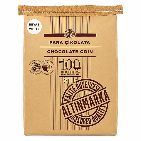 ALT182 ALTINMARKA BEYAZ PARA PUL ÇİKOLATA 5 KG - 1