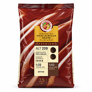 ALT209 ALTINMARKA BİTTER ŞEKER İLAVESİZ PARA ÇİKOLATA 2,5 KG - ALTINMARKA