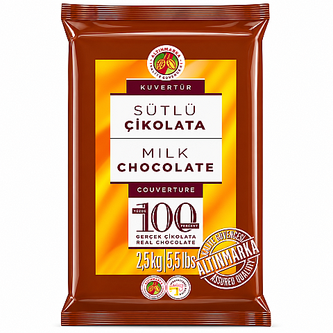ALT211 ALTINMARKA SÜTLÜ KUVERTÜR ÇİKOLATA 2,5 KG - 1
