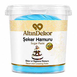 ALTIN USTA ŞEKER HAMURU AÇIK MAVİ 1 KG - ALTINDEKOR