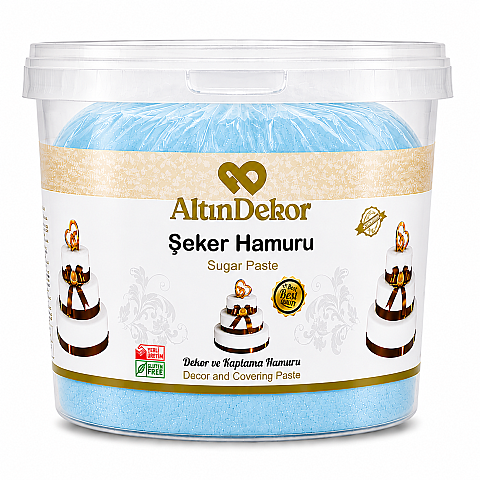 ALTIN USTA ŞEKER HAMURU AÇIK MAVİ 3 KG - 1