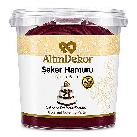 ALTIN USTA ŞEKER HAMURU BORDO 1 KG - 1