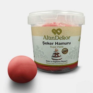 ALTIN USTA ŞEKER HAMURU KIRMIZI 1 KG - ALTINDEKOR