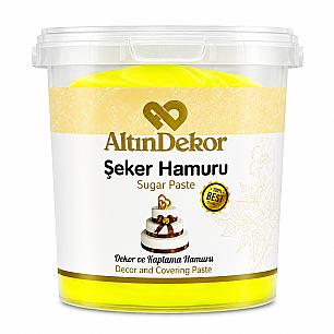 ALTIN USTA ŞEKER HAMURU NEON SARI 1 KG - ALTINDEKOR