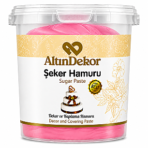 ALTIN USTA ŞEKER HAMURU PEMBE 1 KG - ALTINDEKOR