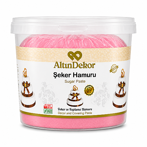 ALTIN USTA ŞEKER HAMURU PEMBE 3 KG - 1