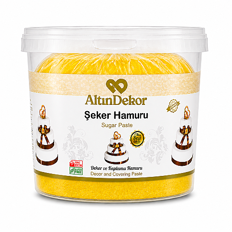 ALTIN USTA ŞEKER HAMURU SARI 3 KG - 1