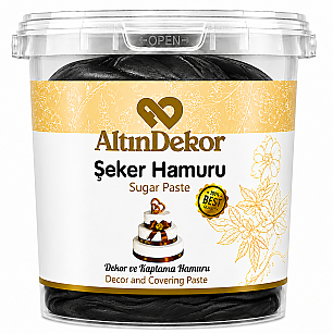 ALTIN USTA ŞEKER HAMURU SİYAH 1 KG - ALTINDEKOR