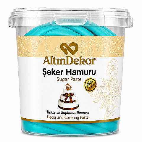 ALTIN USTA ŞEKER HAMURU TURKUAZ 1 KG - 1