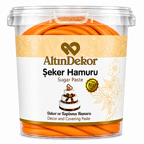 ALTIN USTA ŞEKER HAMURU TURUNCU 1 KG - 1