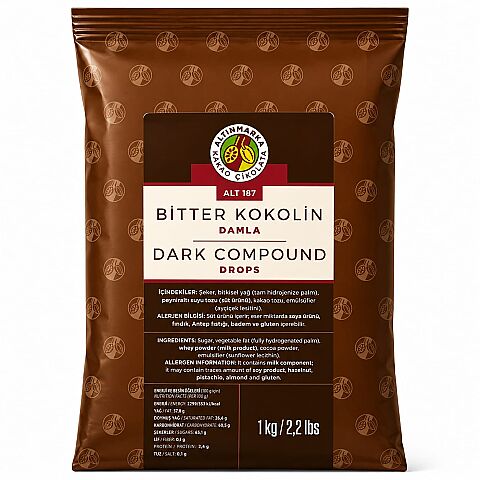 ALTINMARKA ALT187 BİTTER KOKOLİN DAMLA 1*12 KG - 1