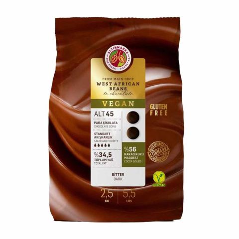 ALTINMARKA ALT45 VEGAN BİTTER MİNİ PARA ÇİKOLATA 2,5 KG - 1