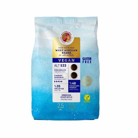 ALTINMARKA ALT533 VEGAN H.CEVİZİ SÜTLÜ MİNİ PARA ÇİKOLATA 2,5 KG - 1