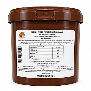 ALTINMARKA ANTEP FISTIĞI KREMASI %30 5 KG ALT604 - ALTINMARKA