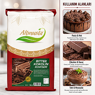 ALTINUSTA BİTTER KOKOLİN KONFİSERİ 2,5 KG ALT187 - 2