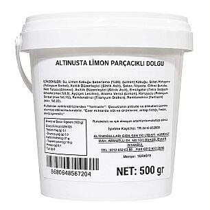 ALTINUSTA LİMON PARÇACIKLI DOLGU 500 GR - ALTINUSTA