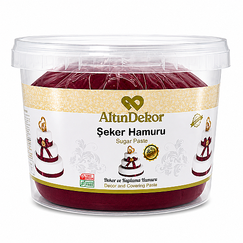 ALTINUSTA ŞEKER HAMURU BORDO 3 KG - 1