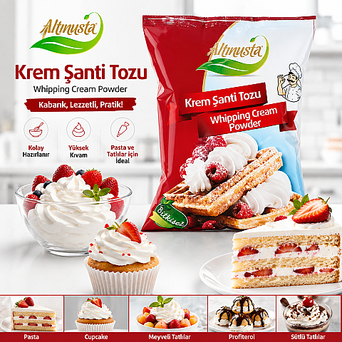 ALTINUSTA TOZ KREM ŞANTİ 1 KG - 2