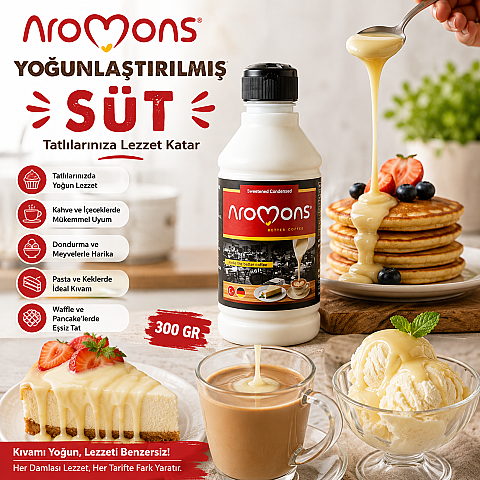 AROMONS YOĞUNLAŞTIRILMIŞ SÜT 300 GR - 2