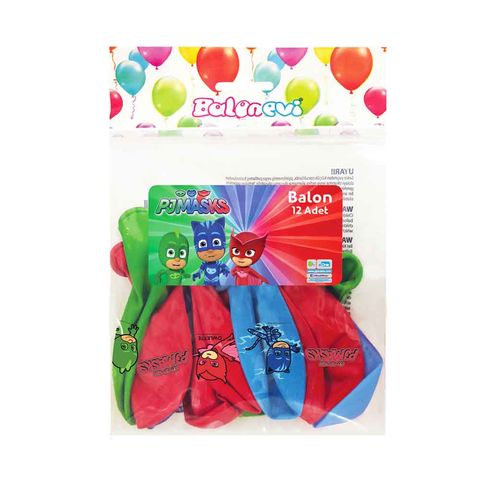 BALON EVİ 4+1 PJ MASKS BASKILI BALON 12'Lİ