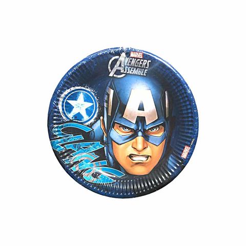 BALON EVİ CAPTAIN AMERICA TABAK 23 CM (8AD)