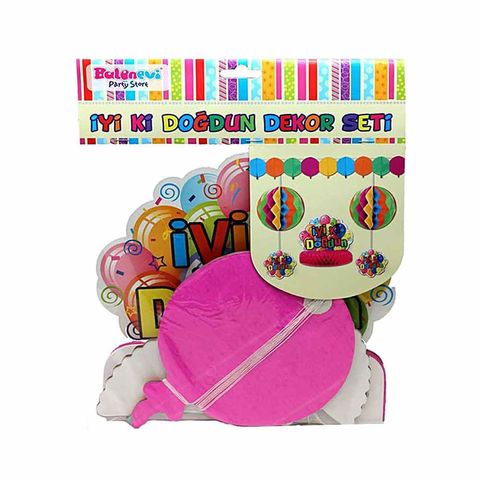 BALON EVİ İYİKİ DOĞDUN DEKOR SETİ - 1