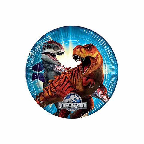 BALON EVİ JURASSIC WORLD TABAK 23 cm (8 AD)