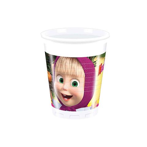 BALON EVİ MASHA AND THE BEAR BARDAK 180/200cc (8AD