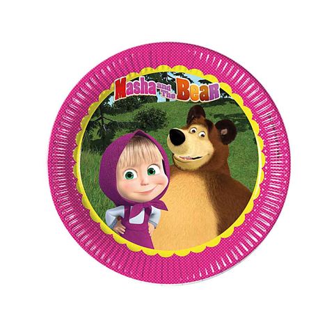 BALON EVİ MASHA AND THE BEAR TABAK 23 CM (8AD)