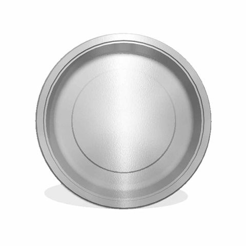 BALON EVİ METALİZE GÜMÜŞ TABAK 23CM (8AD)