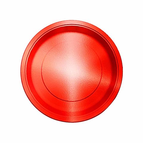 BALON EVİ METALİZE KIRMIZI TABAK 23CM (8AD)