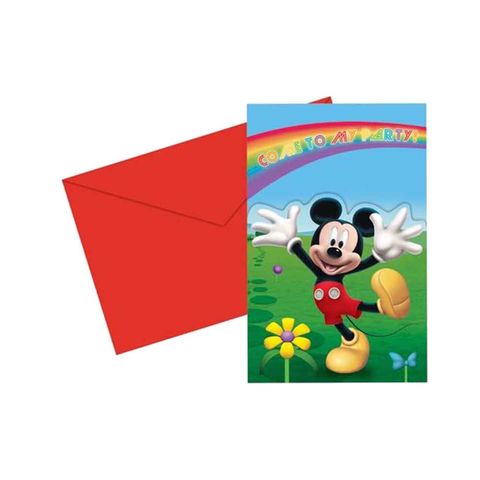 BALON EVİ MICKEY CLUB HOUSE DAVETİYE (6 AD)