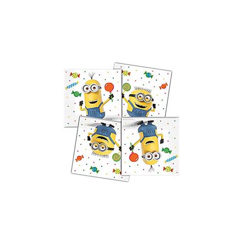 BALON EVİ MINIONS KAĞIT PEÇETE 33x33 cm (20AD)