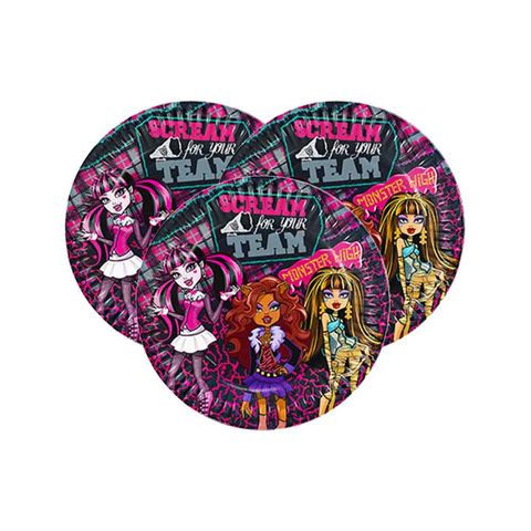 BALON EVİ MONSTER HIGH KLASİK LİSANSLI TABAK 23 CM