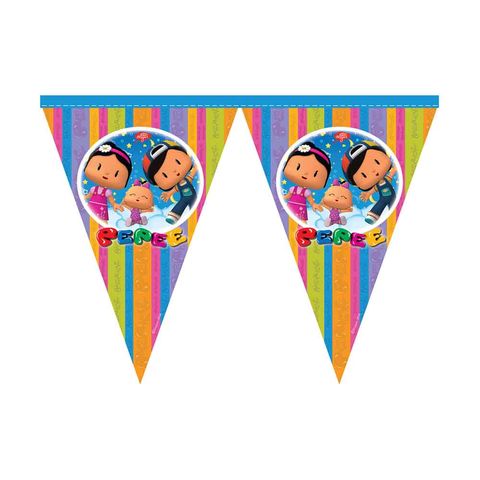BALON EVİ PEPEE RENKLİ DÜŞLER LİSANSLI BAYRAK SET
