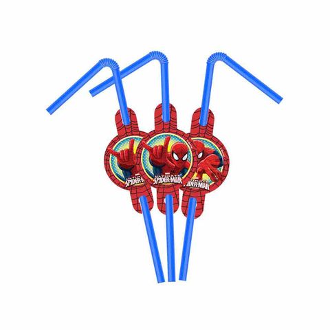 BALON EVİ SPIDERMAN PİPET (6 AD)