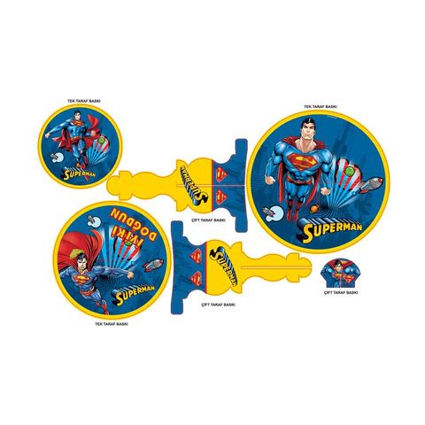 BALON EVİ SUPERMAN CUPCAKE STANDI