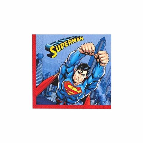 BALON EVİ SUPERMAN KAĞIT PEÇETE 33x33 (16 AD)