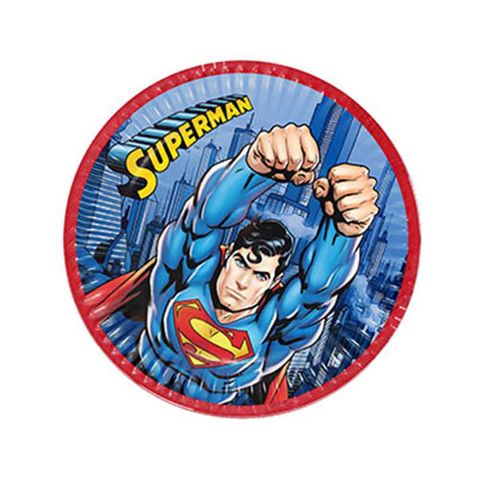 BALON EVİ SUPERMAN TABAK 23 CM (8 AD)