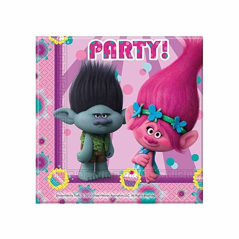 BALON EVİ TROLLS KAĞIT PEÇETE 33X33 cm (20 AD)