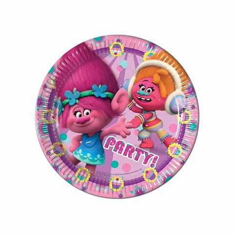 BALON EVİ TROLLS TABAK 23 CM (8AD)