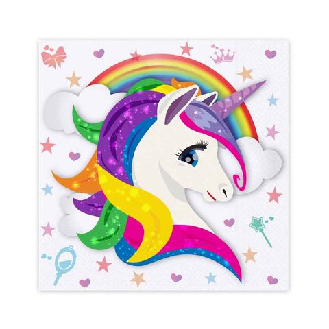 BALON EVİ UNICORN PEÇETE 33x33cm (16AD)
