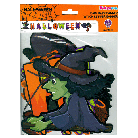 BALONEVİ HALLOWEEN CADI BANNER 